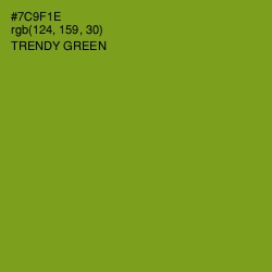 #7C9F1E - Trendy Green Color Image